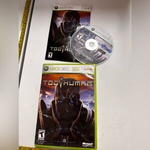 CGM) Too Human Xbox 360 2008 complete CIB‎ W/ Manual Tested Working xbox360